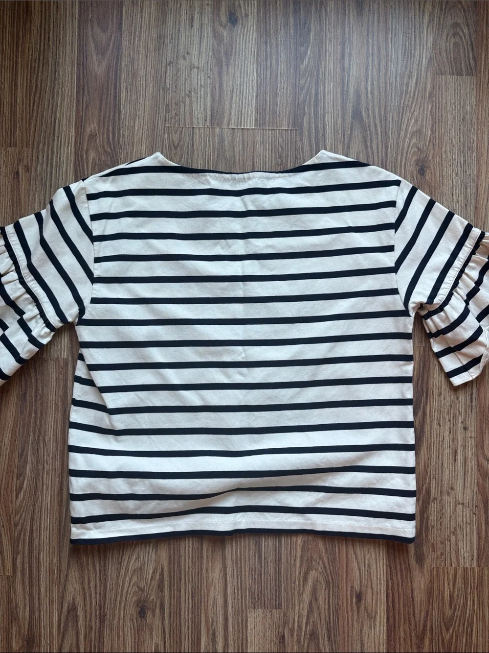 J.Crew Ruffle Sleeve Knit Top